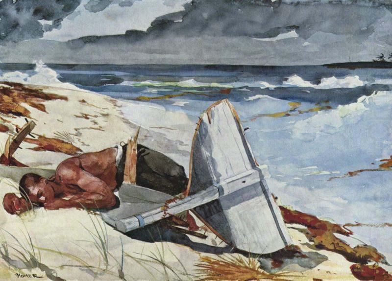 Winslow Homer After the Tornado, Bahamas china oil painting image